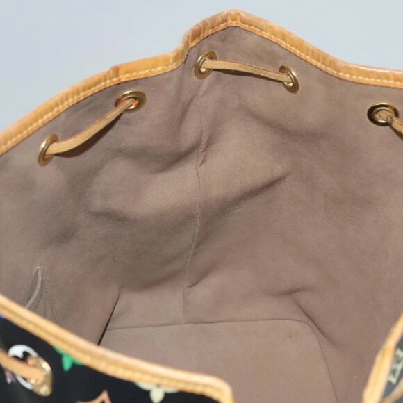 LOUIS VUITTON Monogram Multicolor Petit Noe Bag Black M42230 LV Auth PP401A - Picture 12 of 16